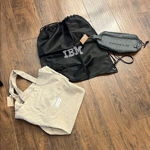 IBM and Oracle and Insight Branded Bags Set